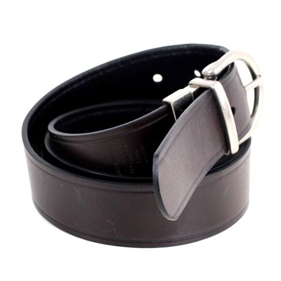 Fossil BLACK BROWN GENUINE LEATHER 1 3/4"Wd CASUAL DRESS REVERSIBLE BELT L (25M - Picture 6 of 16